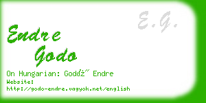 endre godo business card